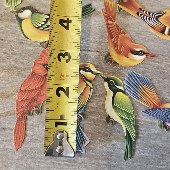 Lot Of 33 Decorative Paper Birds For Crafts Finch Cardinal Chickadee - Picture 9 of 9